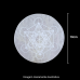 Placa Redonda de Selenita Metatron - 10cm  - Unidade